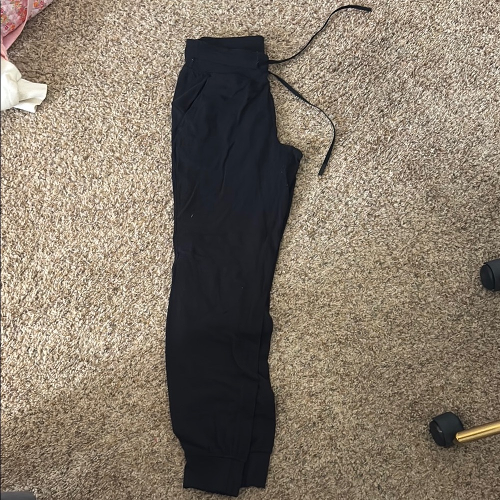 Lululemon Athletica Black Track Pants with Tapered Fit